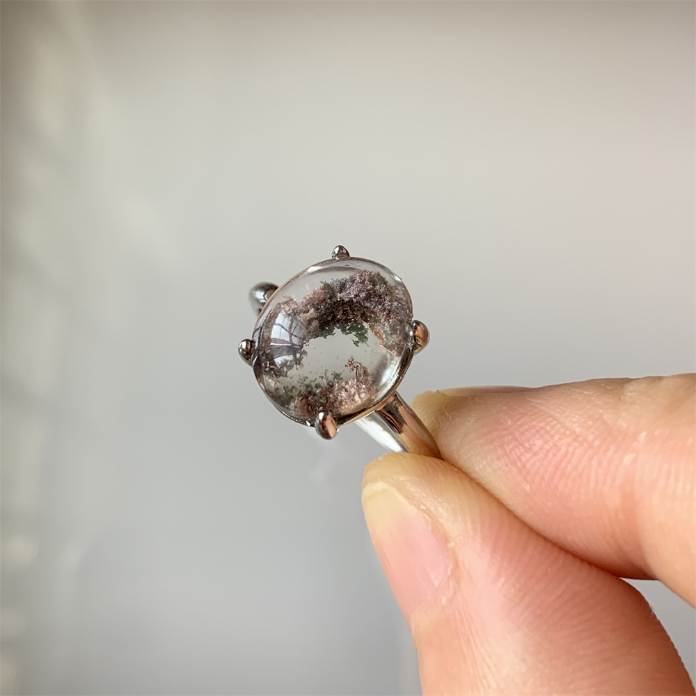 Pilates Ring Magic - Quarzo Lodolite naturale Anelli da donna