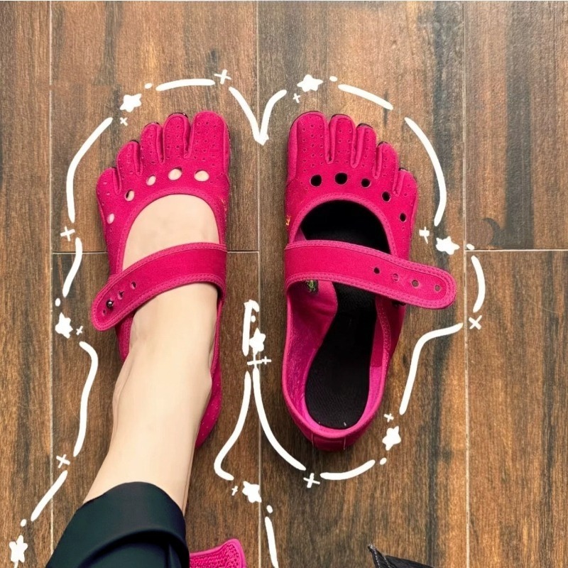 Pilates Yoga Footwear - Scarpe Mary Jane a cinque dita