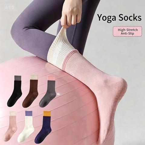 Pilates Yoga One - Calzini unisex antiscivolo in poliestere, taglia