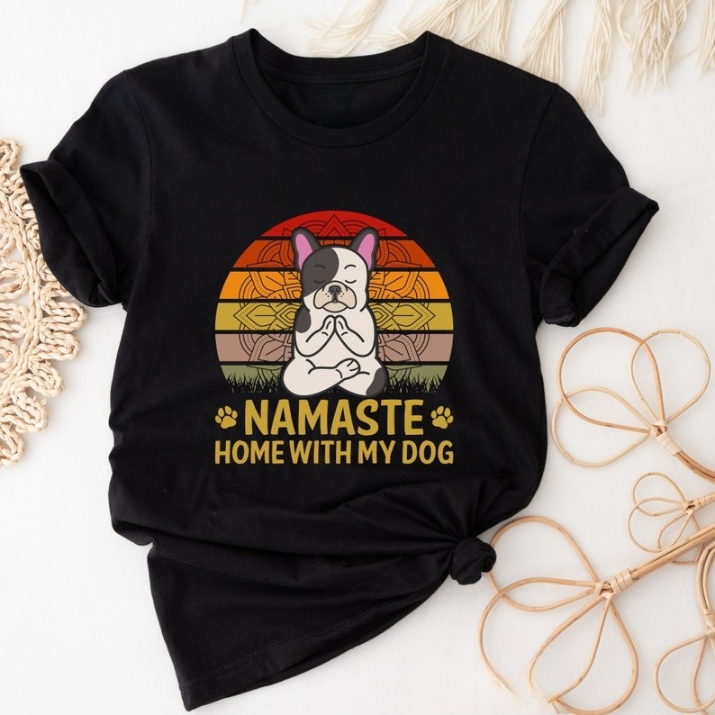 Pilates Yoga Gifts - Simpatici cartoni animati Cane Namaste Camicia