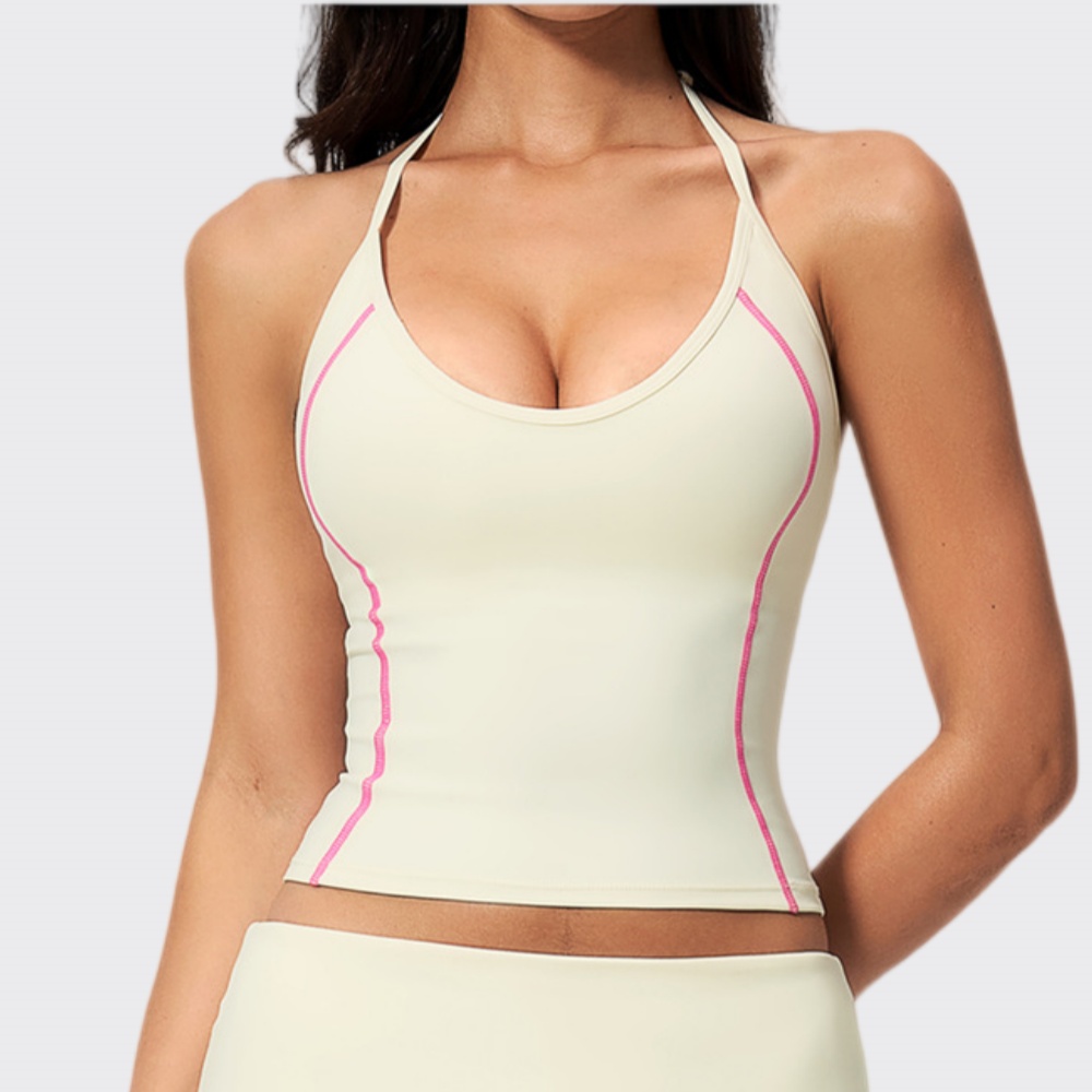 Pilates Yoga Clothes - Top da Yoga con Spalline Incrociate