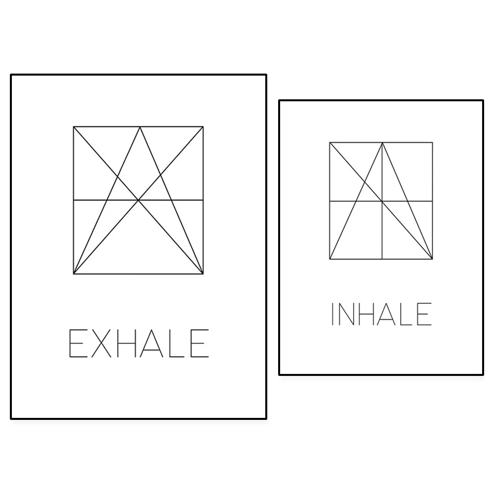 Stampa Breathe Breathe, arte d - Pilates Yoga Gifts recensione e prezzo